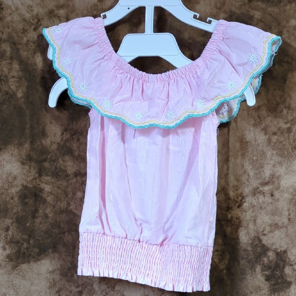 Lemon Kiss Pink Ruffled Tank Top 3 T inv402